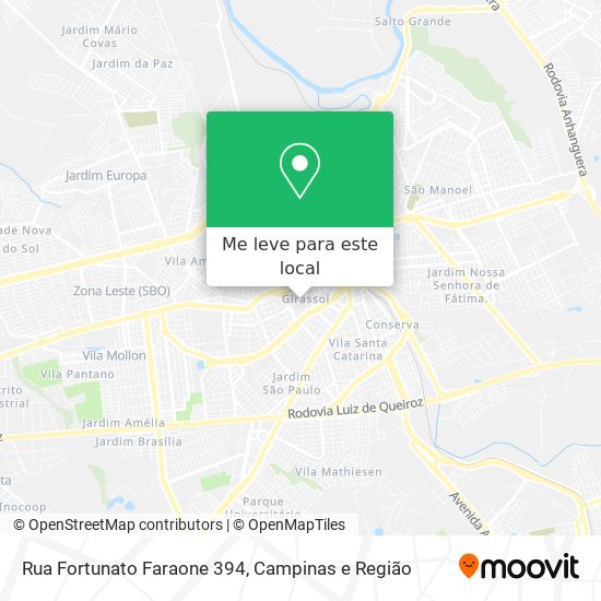 Rua Fortunato Faraone 394 mapa