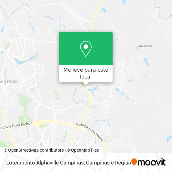 Loteamento Alphaville Campinas mapa