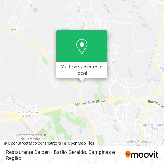 Restaurante Dalben - Barão Geraldo mapa