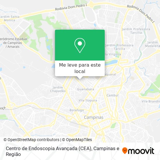 Centro de Endoscopia Avançada (CEA) mapa