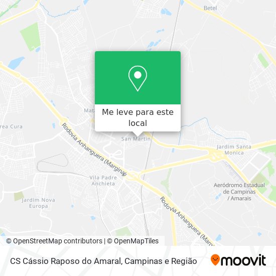 CS Cássio Raposo do Amaral mapa