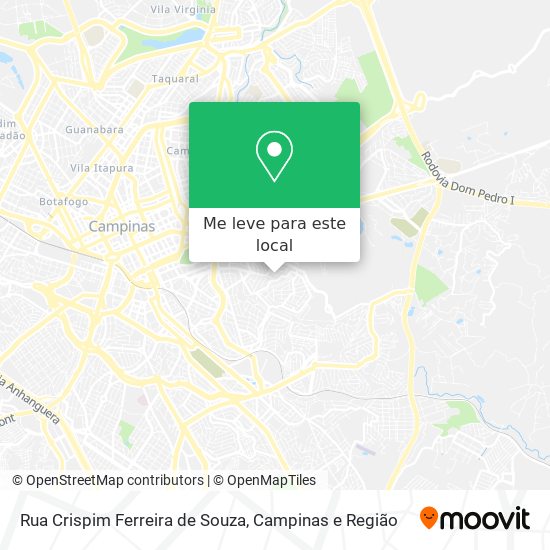 Rua Crispim Ferreira de Souza mapa