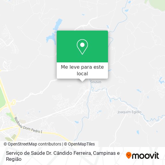 Serviço de Saúde Dr. Cândido Ferreira mapa