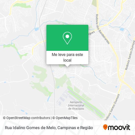 Rua Idalino Gomes de Melo mapa