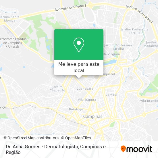 Dr. Anna Gomes - Dermatologista mapa