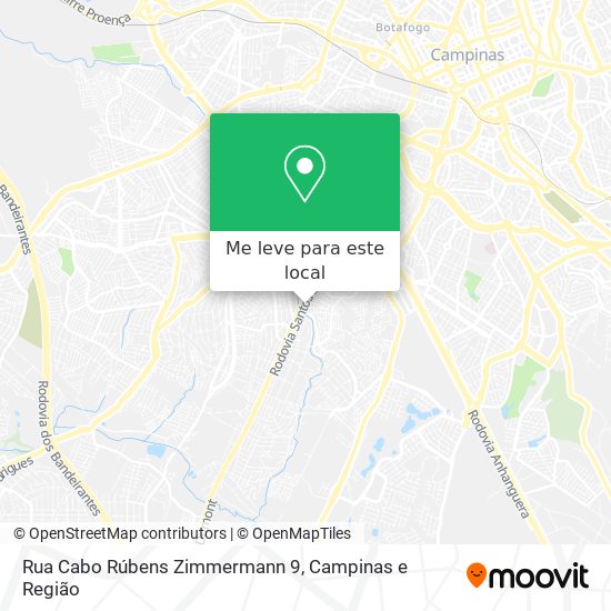 Rua Cabo Rúbens Zimmermann 9 mapa