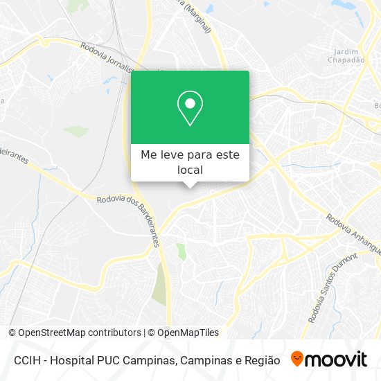 CCIH - Hospital PUC Campinas mapa