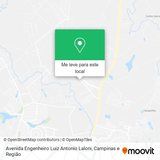 Avenida Engenheiro Luiz Antonio Laloni mapa