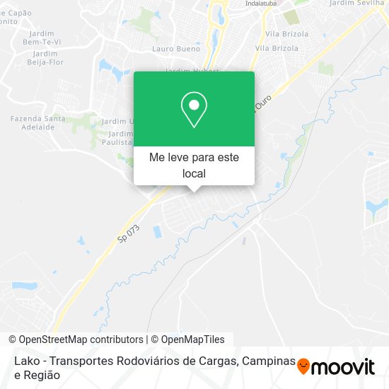 Lako - Transportes Rodoviários de Cargas mapa