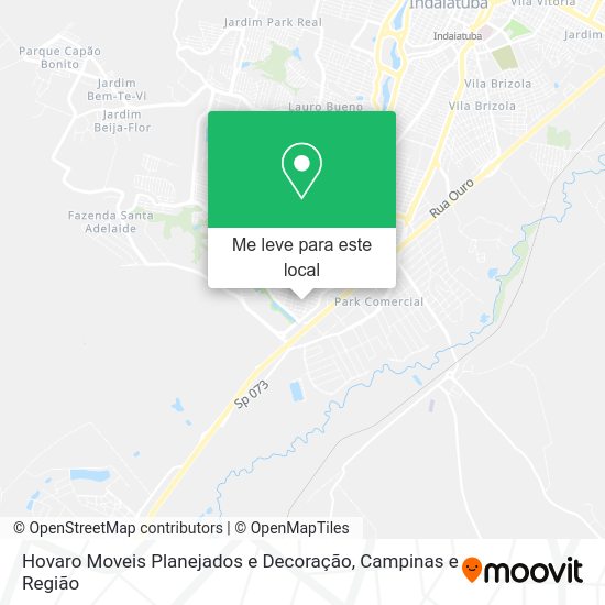 Hovaro Moveis Planejados e Decoração mapa