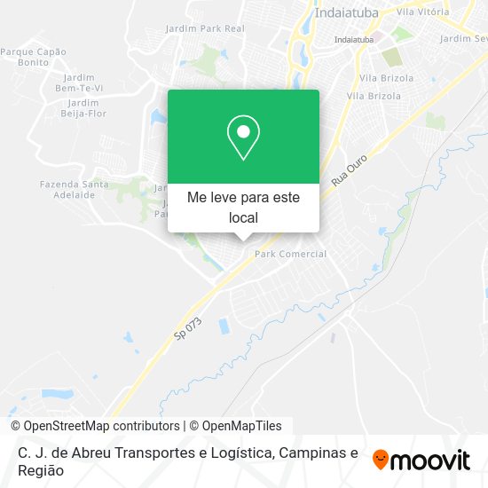 C. J. de Abreu Transportes e Logística mapa
