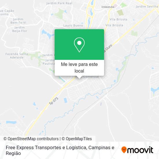 Free Express Transportes e Logística mapa