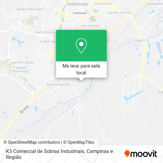 K3 Comercial de Sobras Industriais mapa
