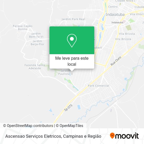 Ascensao Serviços Eletricos mapa
