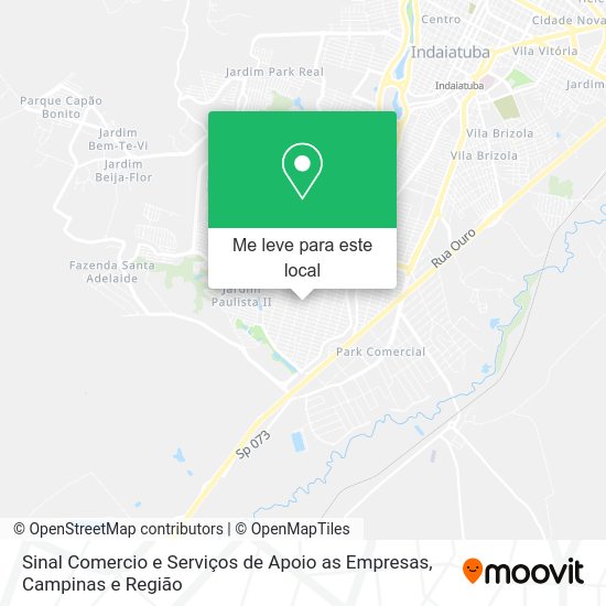 Sinal Comercio e Serviços de Apoio as Empresas mapa
