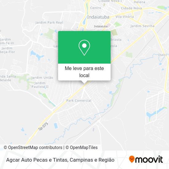 Agcar Auto Pecas e Tintas mapa