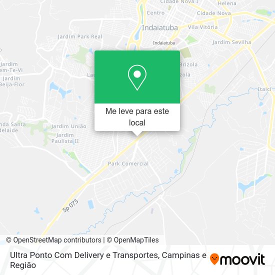Ultra Ponto Com Delivery e Transportes mapa