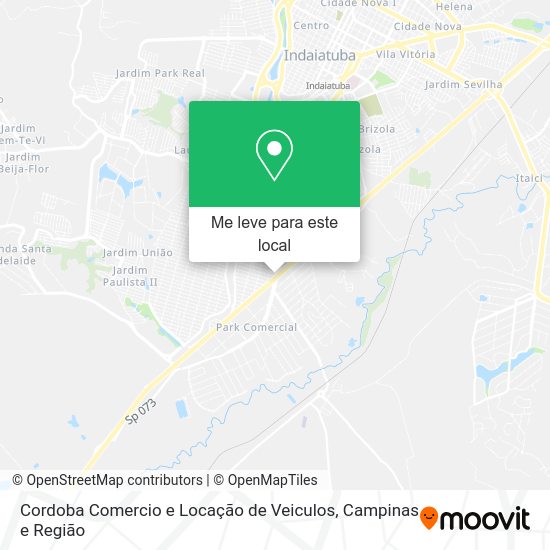 Cordoba Comercio e Locação de Veiculos mapa