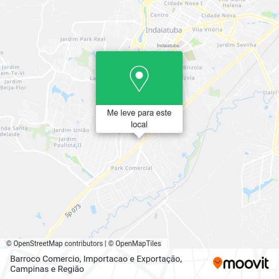 Barroco Comercio, Importacao e Exportação mapa