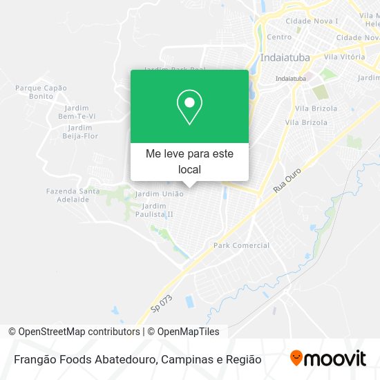 Frangão Foods Abatedouro mapa