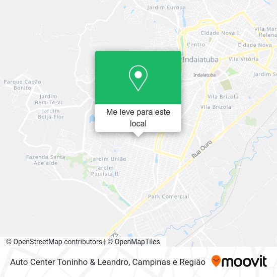 Auto Center Toninho & Leandro mapa