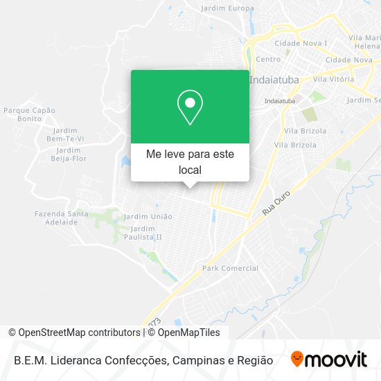 B.E.M. Lideranca Confecções mapa