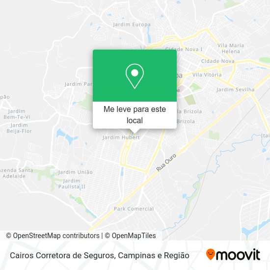 Cairos Corretora de Seguros mapa