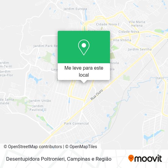 Desentupidora Poltronieri mapa