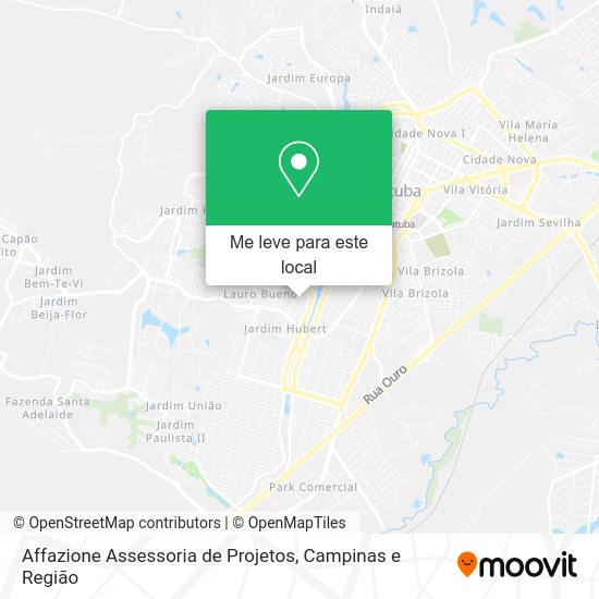 Affazione Assessoria de Projetos mapa