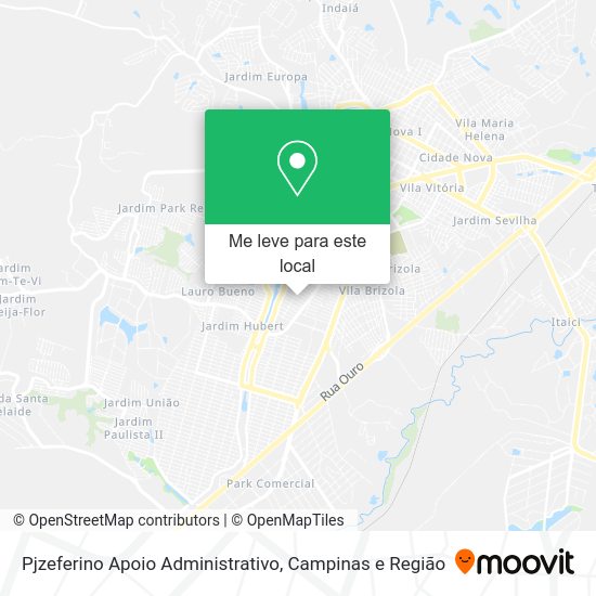 Pjzeferino Apoio Administrativo mapa