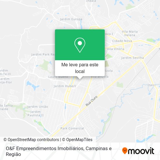 O&F Empreendimentos Imobiliários mapa