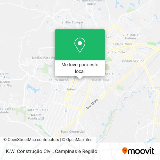 K.W. Construção Civil mapa