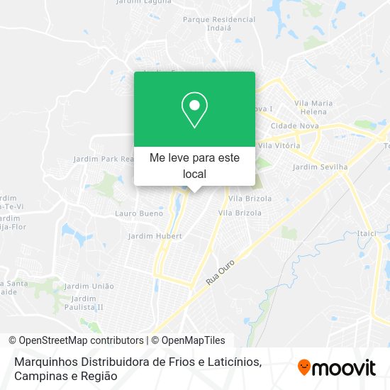Marquinhos Distribuidora de Frios e Laticínios mapa