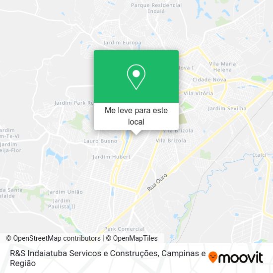 R&S Indaiatuba Servicos e Construções mapa