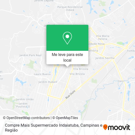 Compre Mais Supermercado Indaiatuba mapa