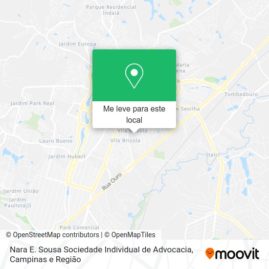 Nara E. Sousa Sociedade Individual de Advocacia mapa