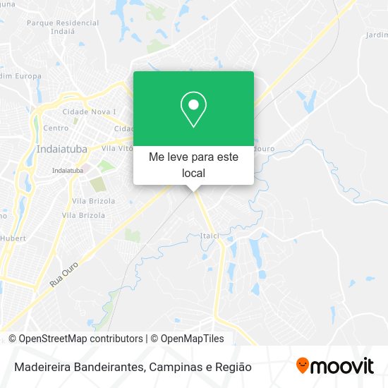 Madeireira Bandeirantes mapa