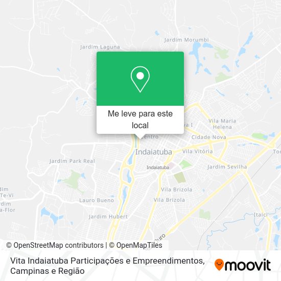 Vita Indaiatuba Participações e Empreendimentos mapa