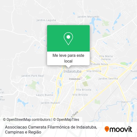 Associacao Camerata Filarmônica de Indaiatuba mapa