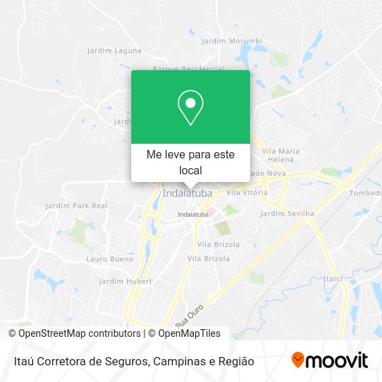 Itaú Corretora de Seguros mapa