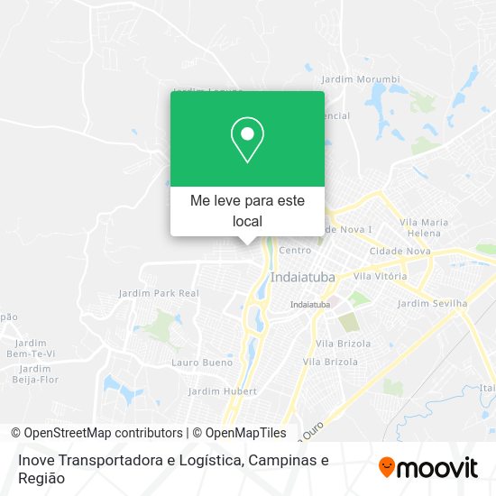 Inove Transportadora e Logística mapa