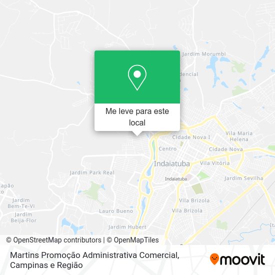 Martins Promoção Administrativa Comercial mapa