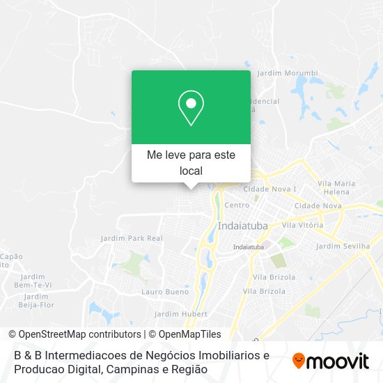 B & B Intermediacoes de Negócios Imobiliarios e Producao Digital mapa