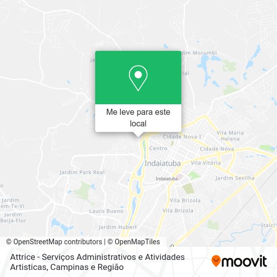 Attrice - Serviços Administrativos e Atividades Artisticas mapa