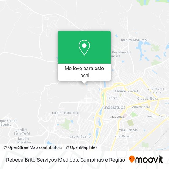 Rebeca Brito Serviços Medicos mapa