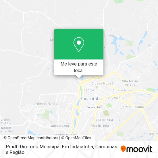 Pmdb Diretório Municipal Em Indaiatuba mapa