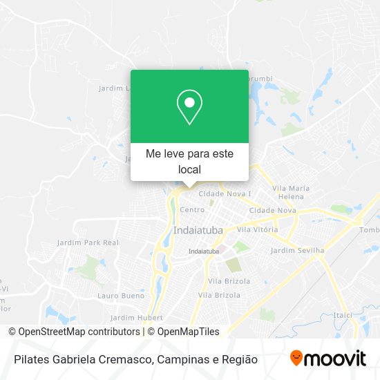 Pilates Gabriela Cremasco mapa