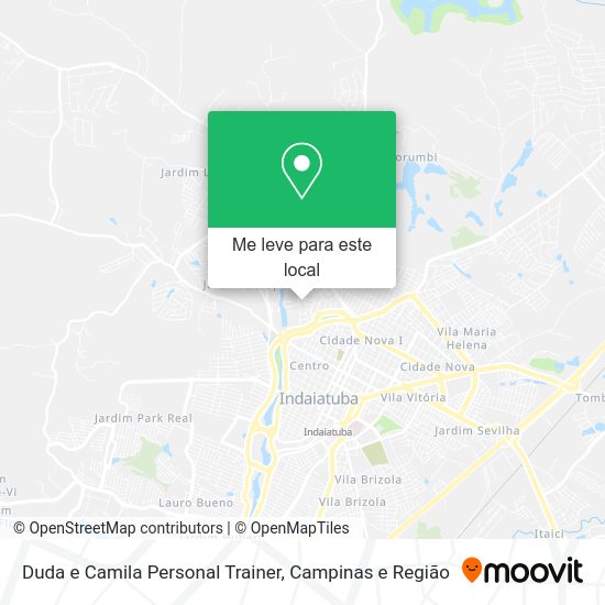 Duda e Camila Personal Trainer mapa
