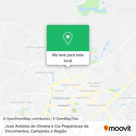 Jose Antônio de Oliveira e Cia Preparacao de Documentos mapa