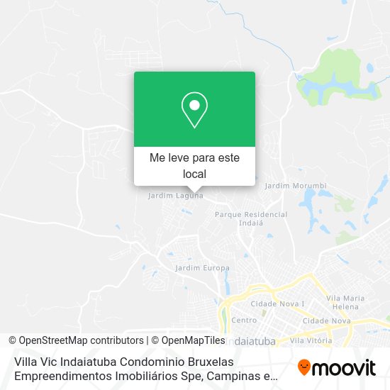 Villa Vic Indaiatuba Condominio Bruxelas Empreendimentos Imobiliários Spe mapa